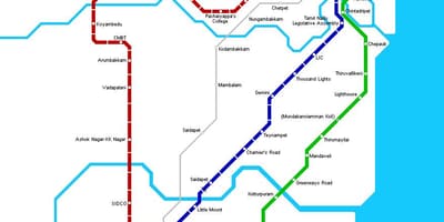 Станції метро ченнаї карті