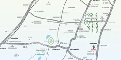 Medavakkam Ченнаї карті